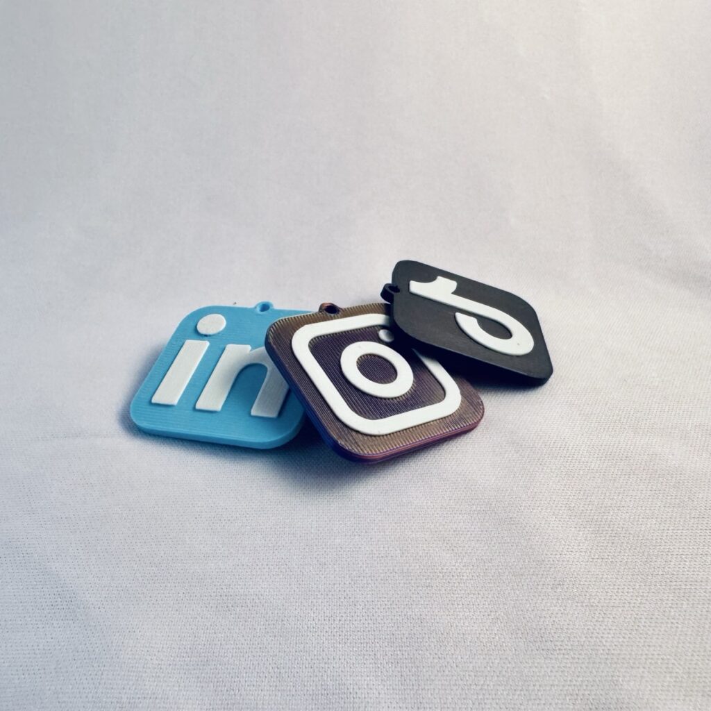 Social media NFC sleutelhanger